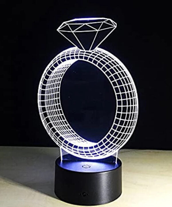 Lámpara Anillo diamante