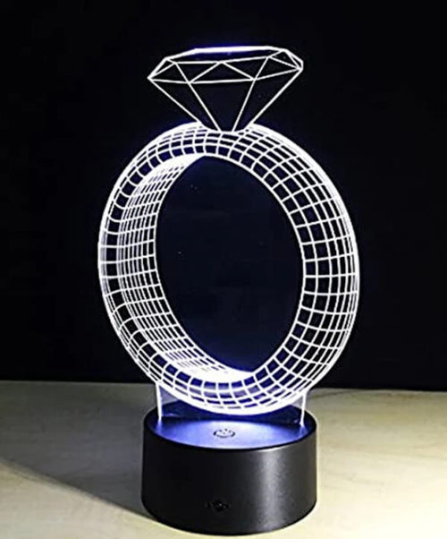 Lámpara Anillo diamante