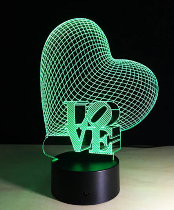Lámpara corazón love