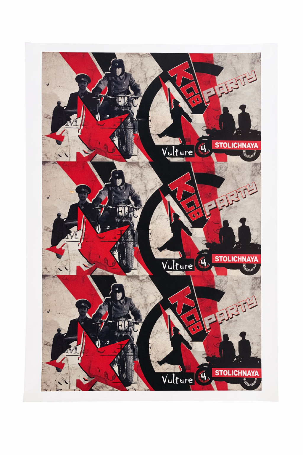 Affiche Fête KGB – Art Graphique Style Vintage