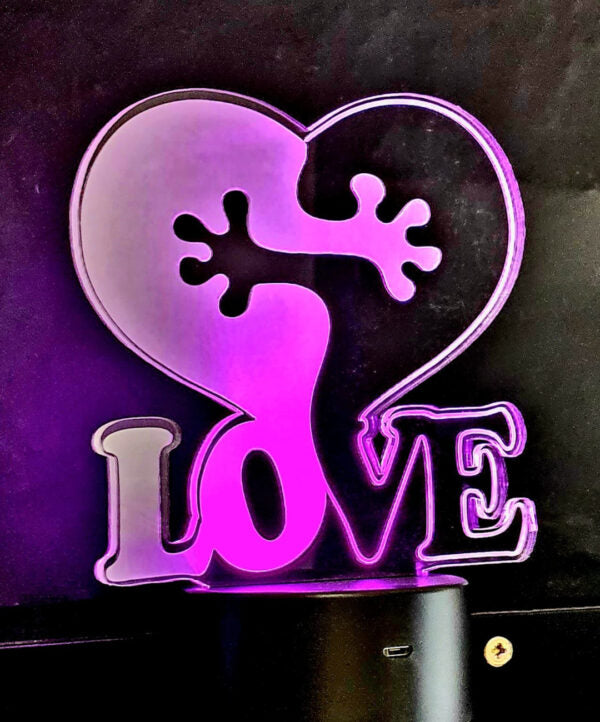 Lámpara Decorativa Corazón con Abrazo