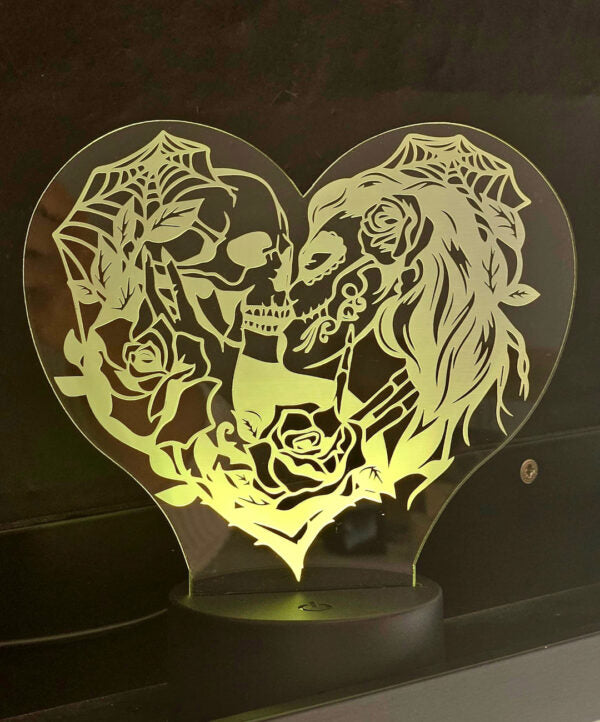 Lámpara Decorativa Novios Calavera