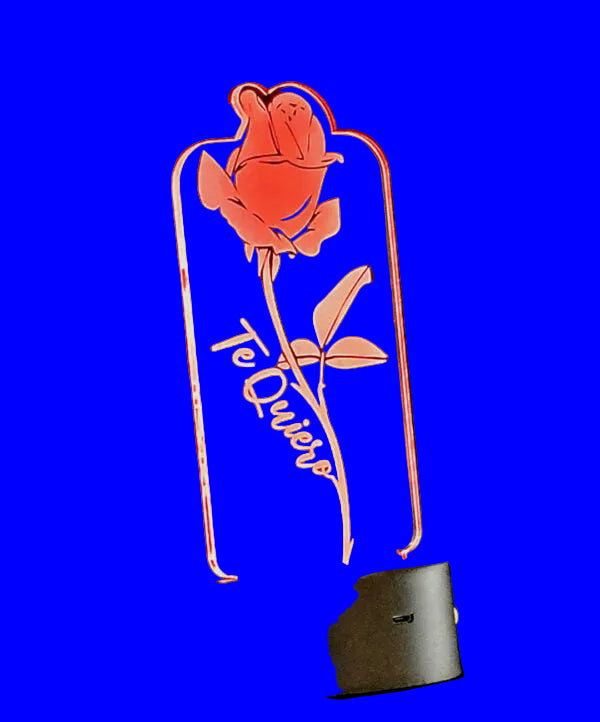 Lámpara Decorativa Rosa Te Quiero
